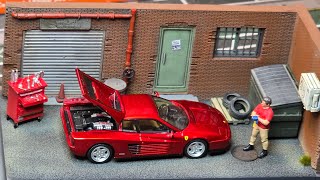 Not worth the money? Hone Model 64 Ferrari Testarossa, Red Chrome Diecast Car.