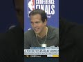 Erik Spoelstra checks the stat sheet to the team's 3 point percentage after Game 5 ?? #shorts