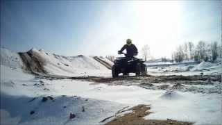 preview picture of video '17.02.2013 Покатушки на квадроцикле ADLY ATV 600'