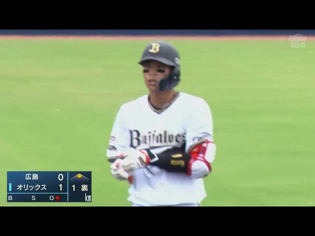 【ファーム】バファローズ・中川圭太の先制タイムリー2ベースヒット!! 2021年9月30日 オリックス・バファローズ 対 広島東洋カープ(ファーム)
