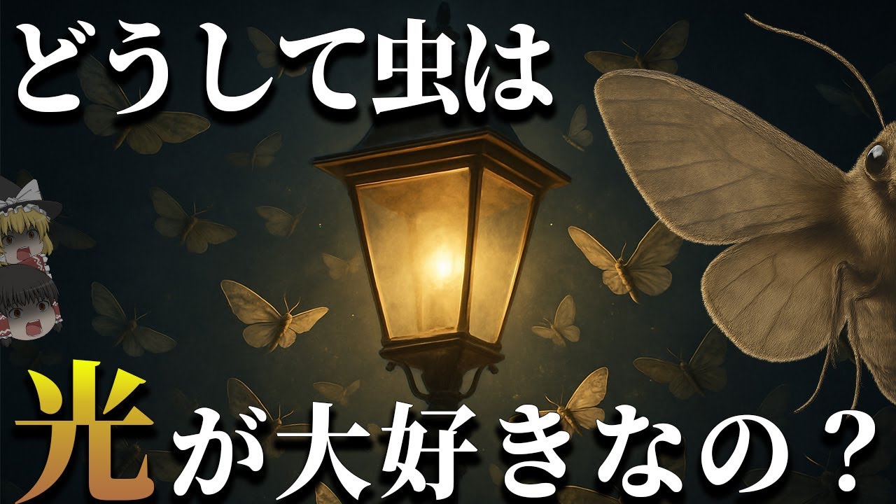【永遠の謎】虫が光に集まるのはなぜ？