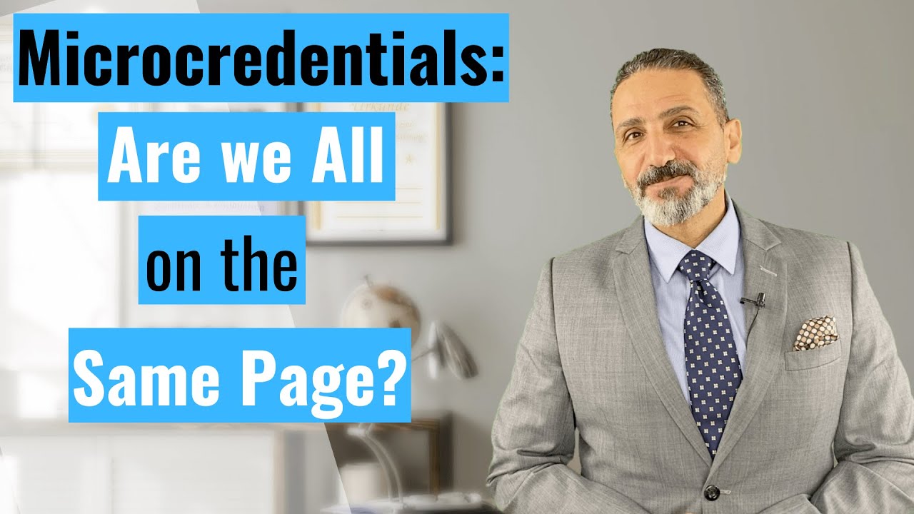 Microcredentials: Are We all on the Same Page?