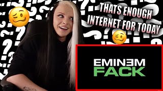 Thats Enough Internet For Today |  Eminem - FACK (Lyrics) REACTION