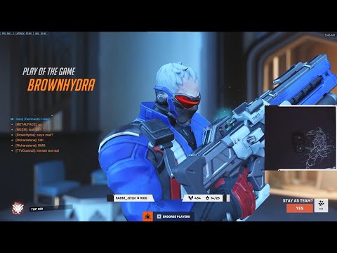 POTG! 24K DMG! GALE INSANE SOLDIER 76 SEASON 6 TOP 500 GAMEPLAY