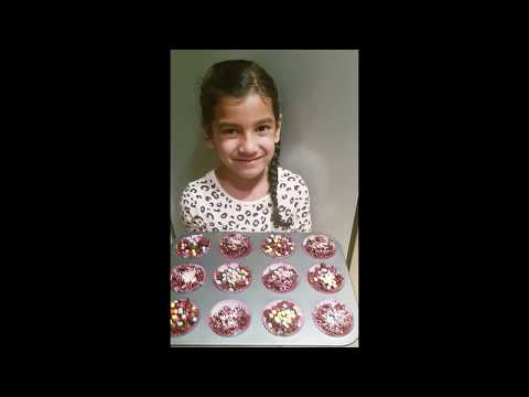 Vegan cornflake cakes... made by 5 year old Harleen!