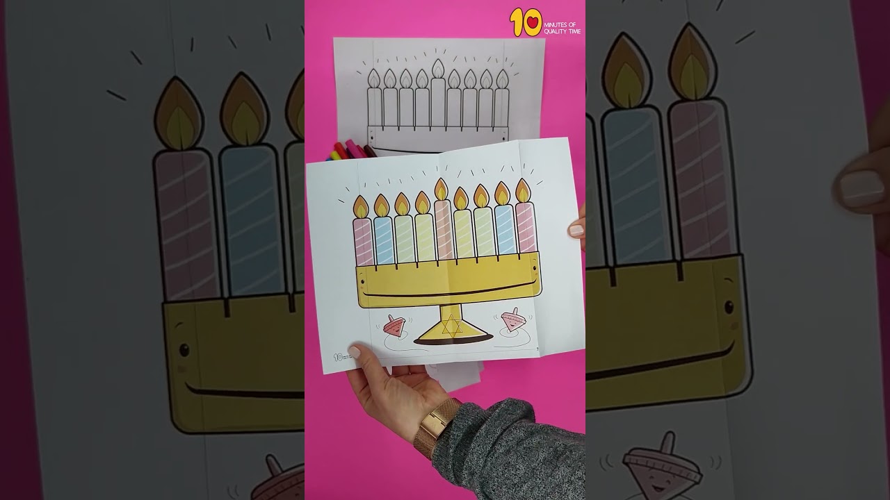 Surprise Menorah Craft for Hanukkah