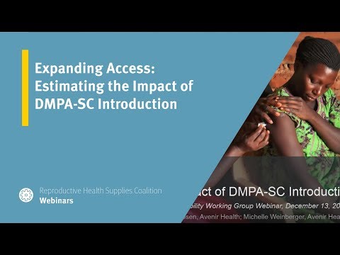 Expanding Access: Estimating the Impact of DMPA-SC Introduction