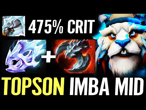 🔥 TOPSON Tusk MID Armlet + Satanic — MAX TANK + Moonshard 475% CRIT Imba Hero Dota 2 Pro