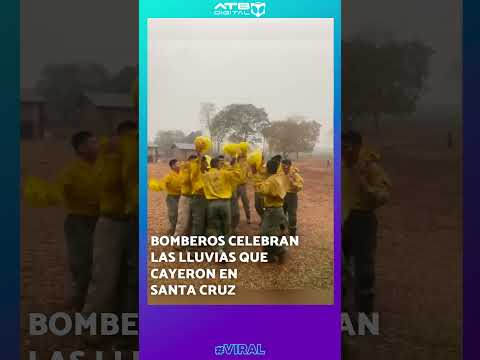 Bomberos celebran las lluvias que cayeron en Santa Cruz