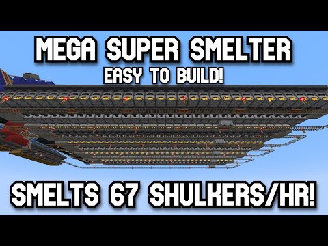 SUPER FAST EASY MEGA Super Smelter for Minecraft Java 1.21.11 (Showcase)