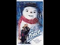 Opening To Jack Frost VHS 1999