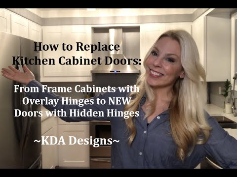 DIY How to Update Kitchen Cabinet Doors & Hinges on a...