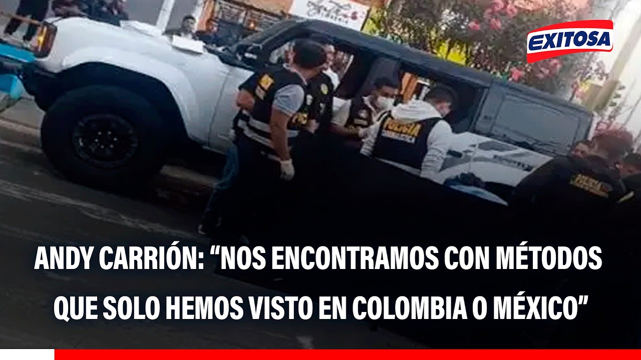 🔴🔵 Crimen aumentó “dramáticamente” junto a las modalidades, según Andy Carrión
