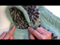 Picking up stitches for a sleeve in a top down sweater - Knitting tutorial