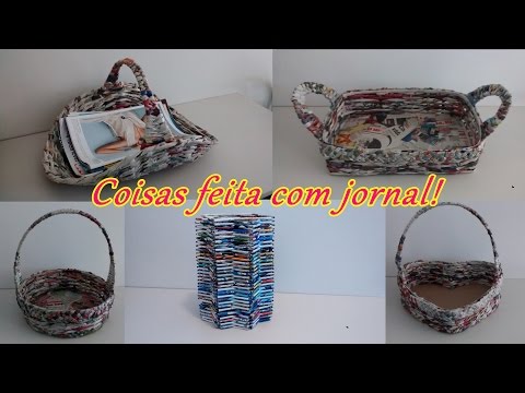 Coisas feitas com jornal