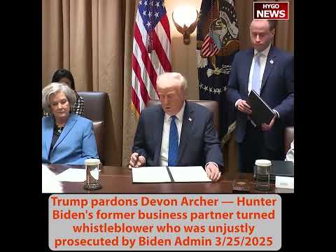 Trump Declassifies All Crossfire Hurricane Files; Pardons Devon Archer; Vance Announces Greenland Visit