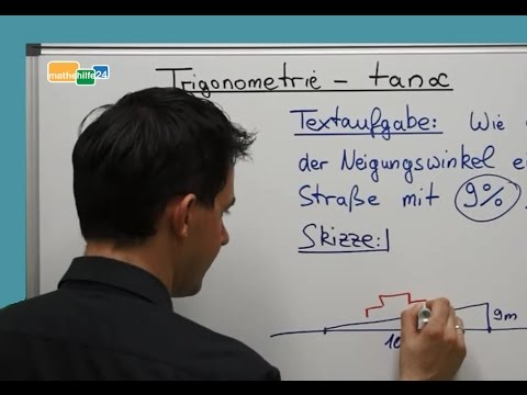 Trigonometrie Tangens Textaufgabe Winkelfunktion nach Wunsch von Kerem