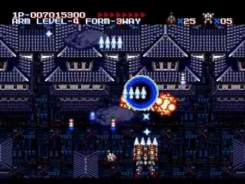 Aleste (MUSHA) Hard Mode Longplay part 2/3 Sega Genesis - Mega Drive - Shmups - STG
