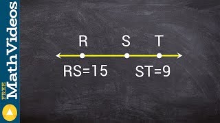 Using segment addition postulate to find the value of a segment