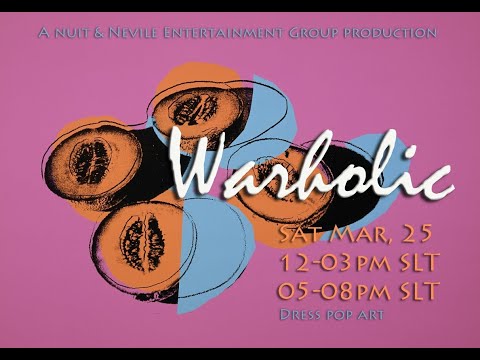 NUIT WARHOLIC  Discoteque [Saturday 25-Mrt. 2023 5 pm PST ]