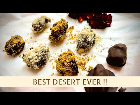 The BEST DESERT Ever | Chocolate Covered Dates | Healthy and Quick Recipe