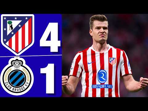 Resumen Atlético de Madrid vs Club Brugge 2026 | Goles y Mejores Momentos | Champions League