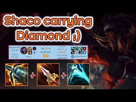 Assassin Shaco carrying Diamond - Season 11 Ranked [League of Legends] Full Gameplay -Infernal Shaco
