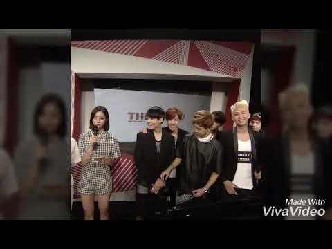 Jungkook staring at Jiyeon