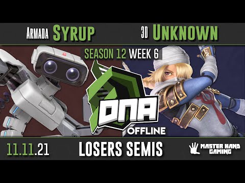 DNA S12:W6 - Armada | Syrup (ROB) Vs. 3D | Unknown (Sheik) - L Semifinals