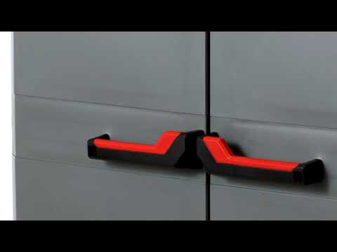 Keter Armadio Portascope Stilo con 3 Ripiani Regolabili, Colore Grigio, 68 x 39 x 173 cm