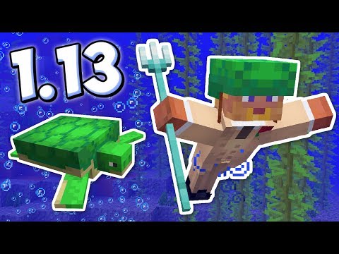 ПОЛНЫЙ ОБЗОР МАЙНКРАФТ 1.13 / СНАПШОТ 18w07a Aquatic Update