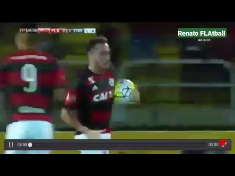 Gol de Mancuello - Flamengo 3 x 0 Confiança - Copa do Brasil 2016