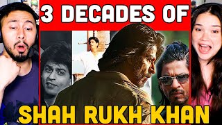 3 DECADES OF SRK Reaction! | Tribute To Shah Rukh Khan The Legend Of Indian Cinema | SRK Squad