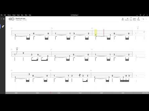 Stuck on you ( Lionel Richie ) ,Tablatura e base Senza Basso - Backing bass track - NO BASS