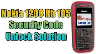 Nokia 1208  Rh 105 Security Code Unlock Best Dongle (2021)