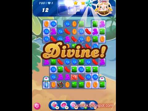 Candy Crush Saga Level 735 (3 stars, NO boosters)