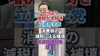 【やっぱ増税】立憲民主党｜消費税減税したら所得税を増税【日本人ファースト】国見民主党｜玉木雄一郎｜減税｜一律給付金｜生活保護 #shorts