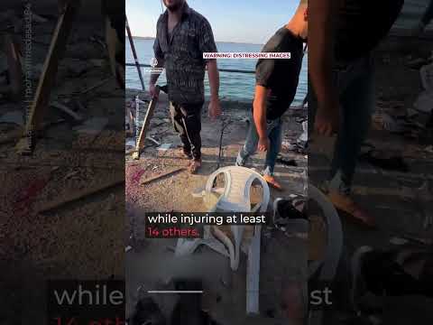 Israeli strike on Gaza City cafe kills six, including child | AJ #shorts