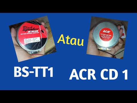 Tweeter Black spider (BS TT1) vs ACR (CD1)