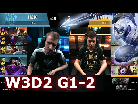 Vitality vs H2K | Game 2 S7 EU LCS Spring 2017 Week 3 Day 2 | VIT vs H2K G2 W3D2
