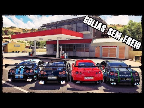 GOLIAS SEM FREIO DE NISSAN GT-R - MAICOSOFT SE DEU MAL - FORZA HORIZON 3 ONLINE