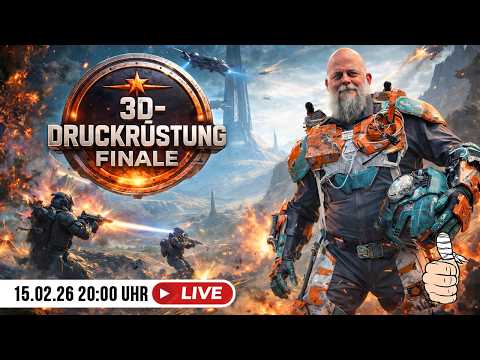 Werkstattgeflüster LIVE 🔥 Finalisierung der Halo-Rüstung + 3D-Druck Q&A mit Kicki