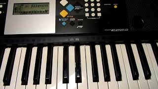 Video thumbnail for Yamaha PSR-E223 61 key digital electronic keyboard for sale on Ebay! by Dave halverson
