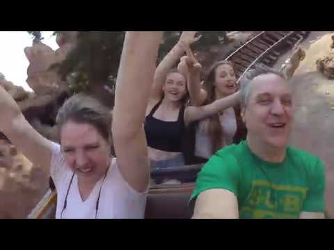 GUY JUMPS OUT OF RIDE FOR PHONE | Disneyland's Thunder Mountain Railroad Ride | Lily Mehallick