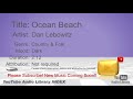 New Free Music 2018 Ocean Beach Dan Lebowitz Country Folk Dark YouTube Audio Library BGM