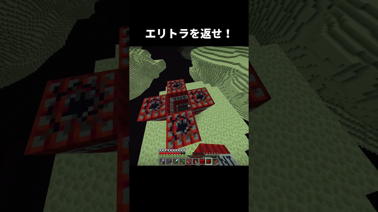 エリトラを返せ！#マイクラ #minecraft #shorts
