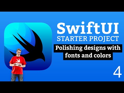 Polishing designs with fonts and colors - SwiftUI Starter Project 4/14 thumbnail