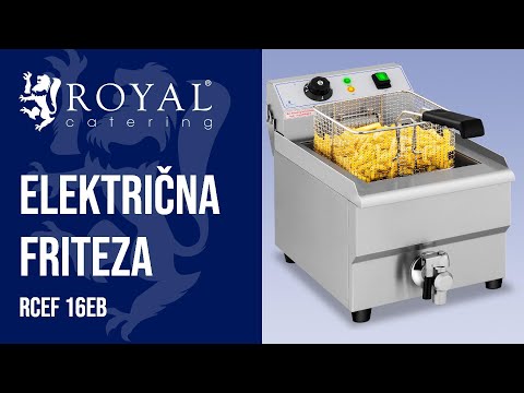 videozapis - Električna friteza - 16 litara - odvodna slavina - 230 V