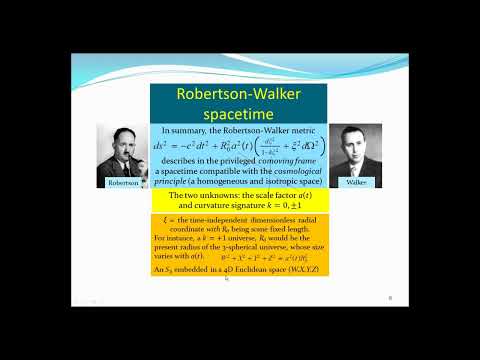 Cosmological Principle and RW Metric (Lecture #22a of a course on Relativity & Cosmology)