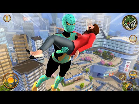 Spidey Spider Iron Rope Miami Gangster Battle | Spider Iron Rope Hero Simulator - Android GamePlay